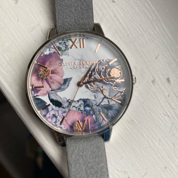 OLIVIA BURTON Accessories - Olivia Burton grey purple floral watch